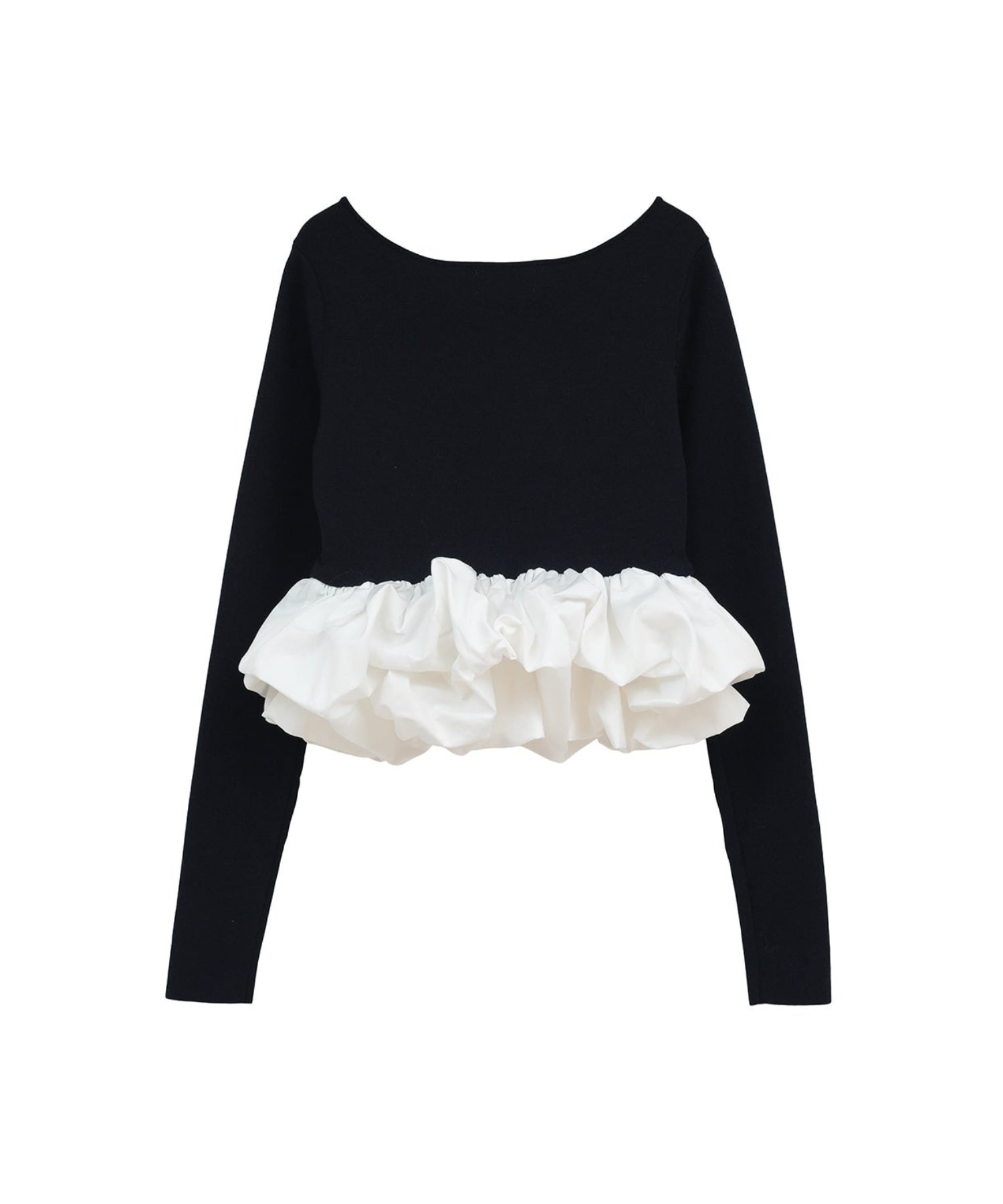 W BALLOON SHORT KNIT TOPS