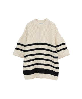 OVER HALF SLEEVE KNIT TOPS