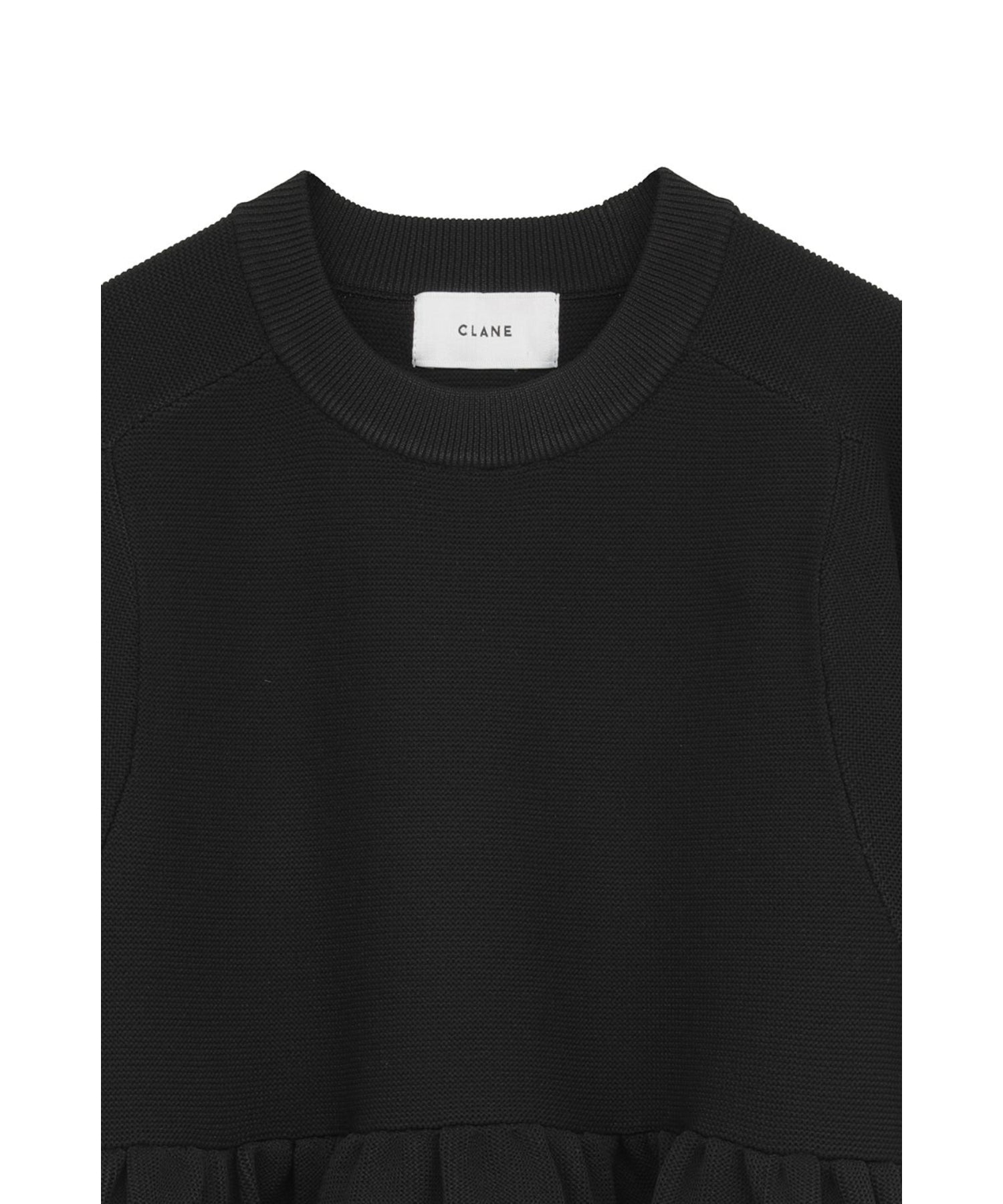 PEPLUM HALF SLEEVE KNIT TOPS