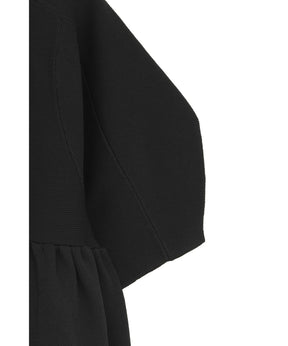 PEPLUM HALF SLEEVE KNIT TOPS