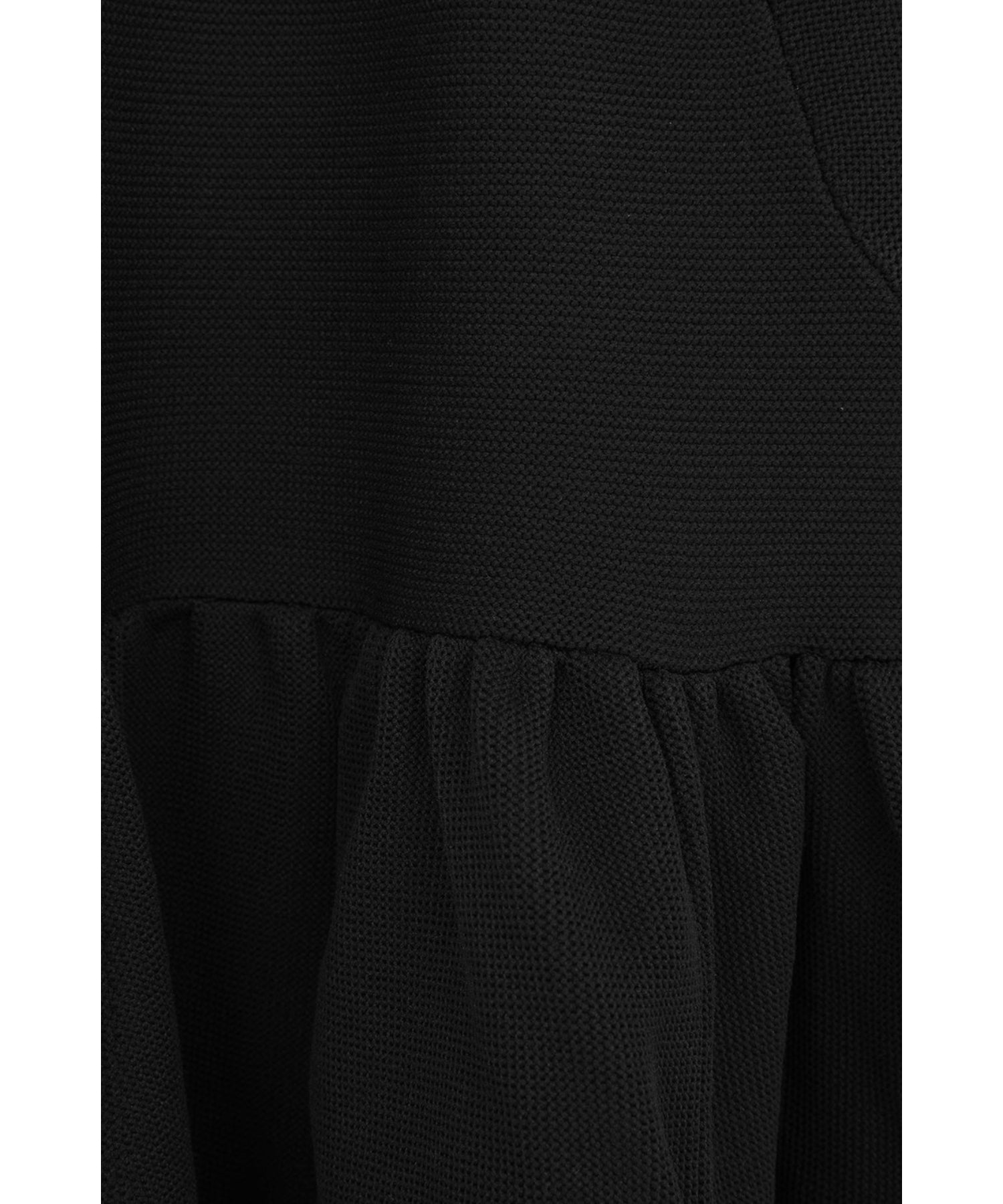 PEPLUM HALF SLEEVE KNIT TOPS