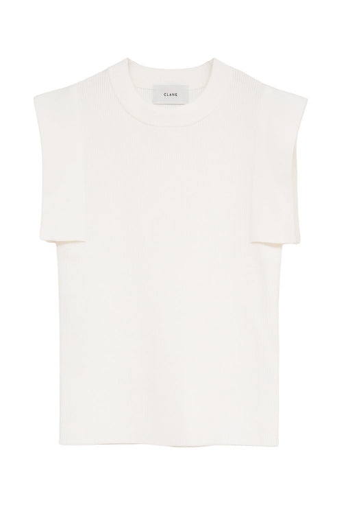 SQUARE SLEEVE KNIT TOPS