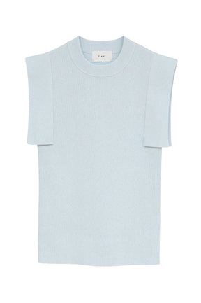 SQUARE SLEEVE KNIT TOPS