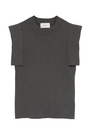 SQUARE SLEEVE KNIT TOPS