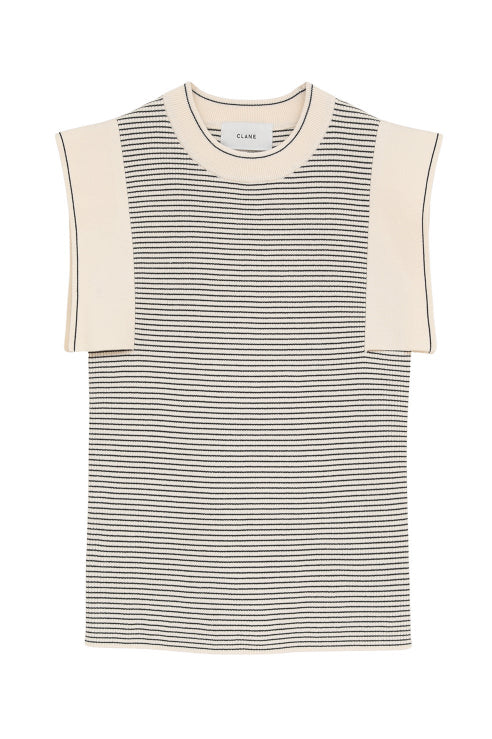 SQUARE SLEEVE KNIT TOPS