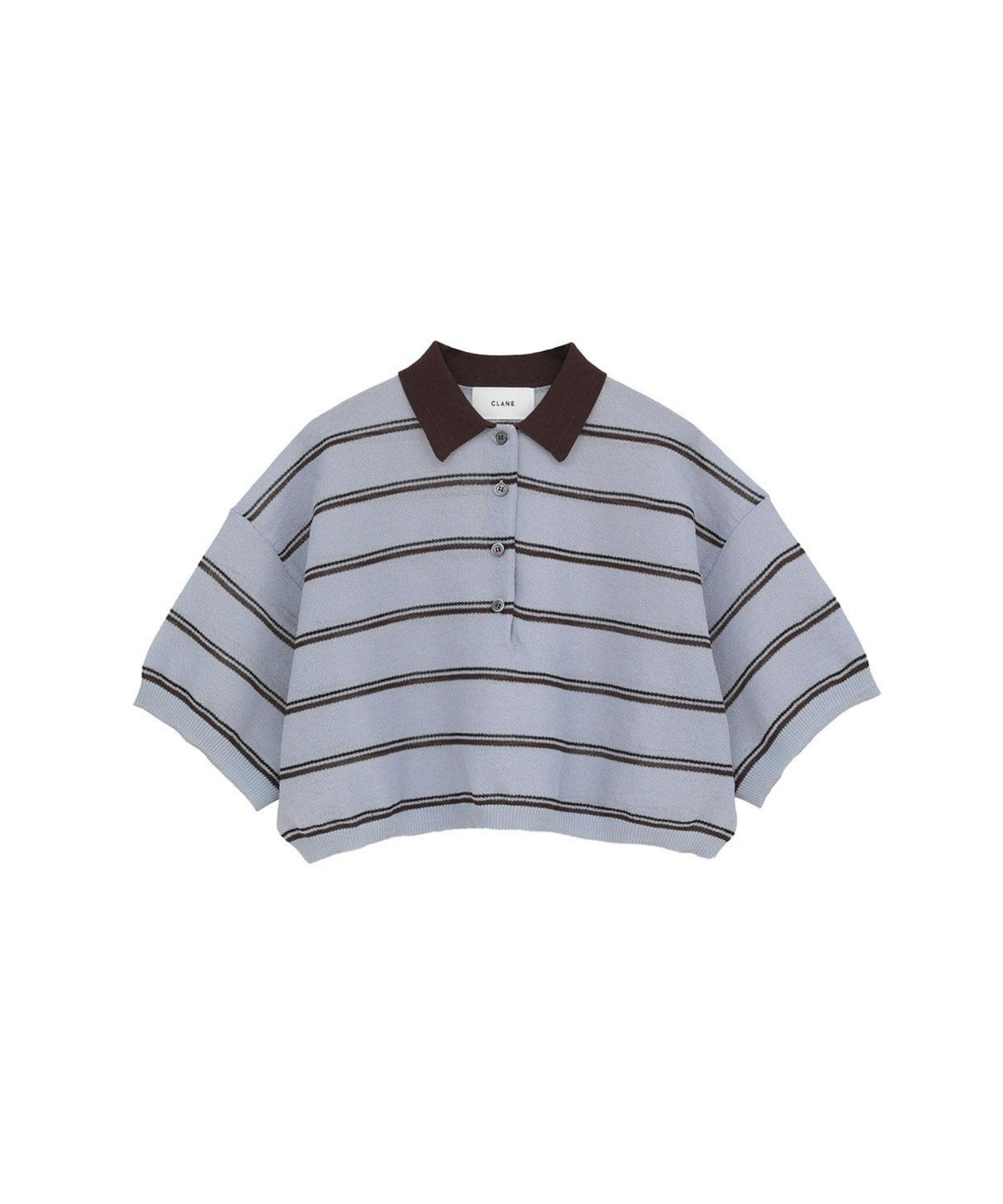 SPONGY SHEER POLO KNIT TOPS