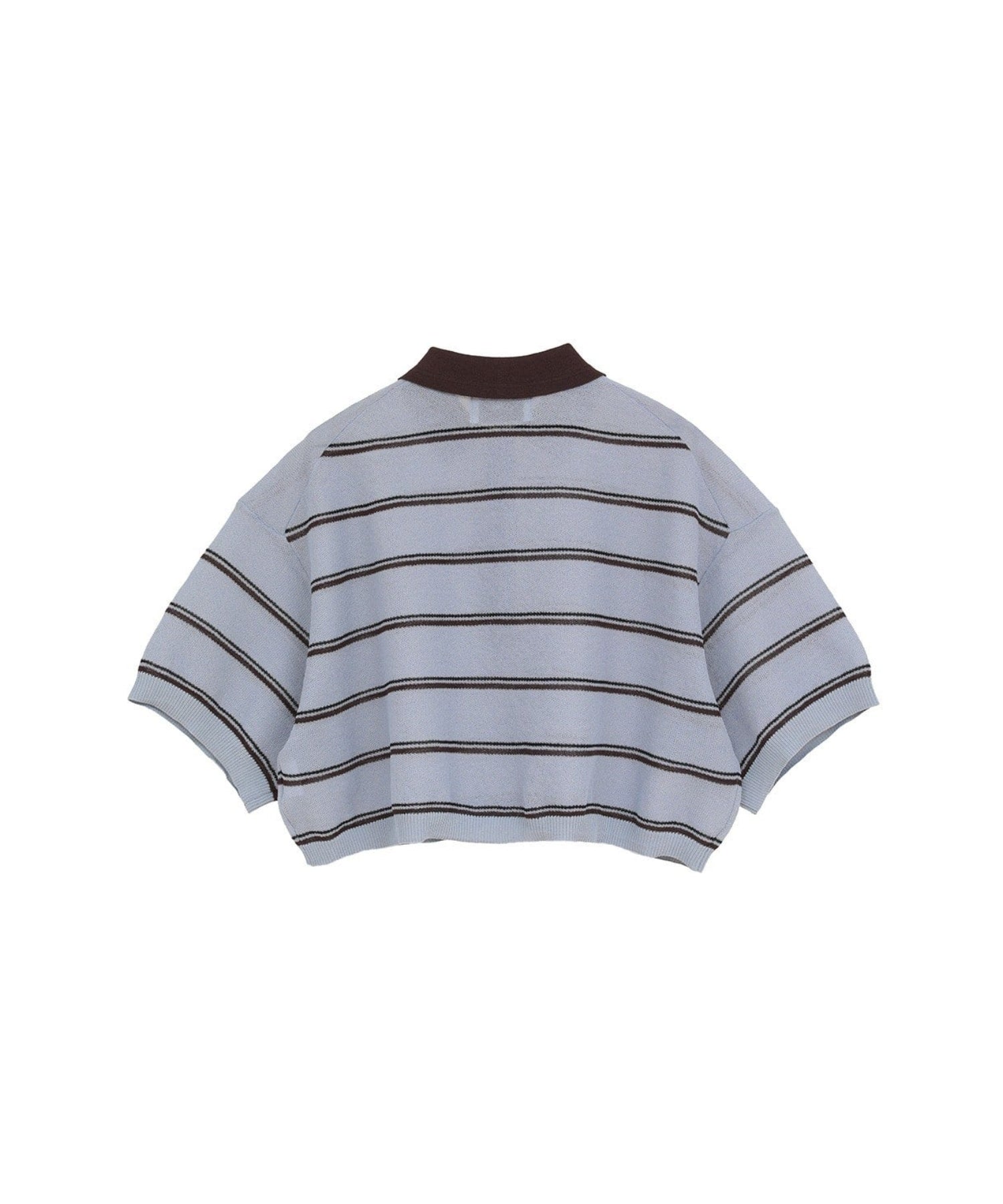 SPONGY SHEER POLO KNIT TOPS