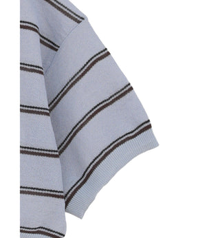 SPONGY SHEER POLO KNIT TOPS