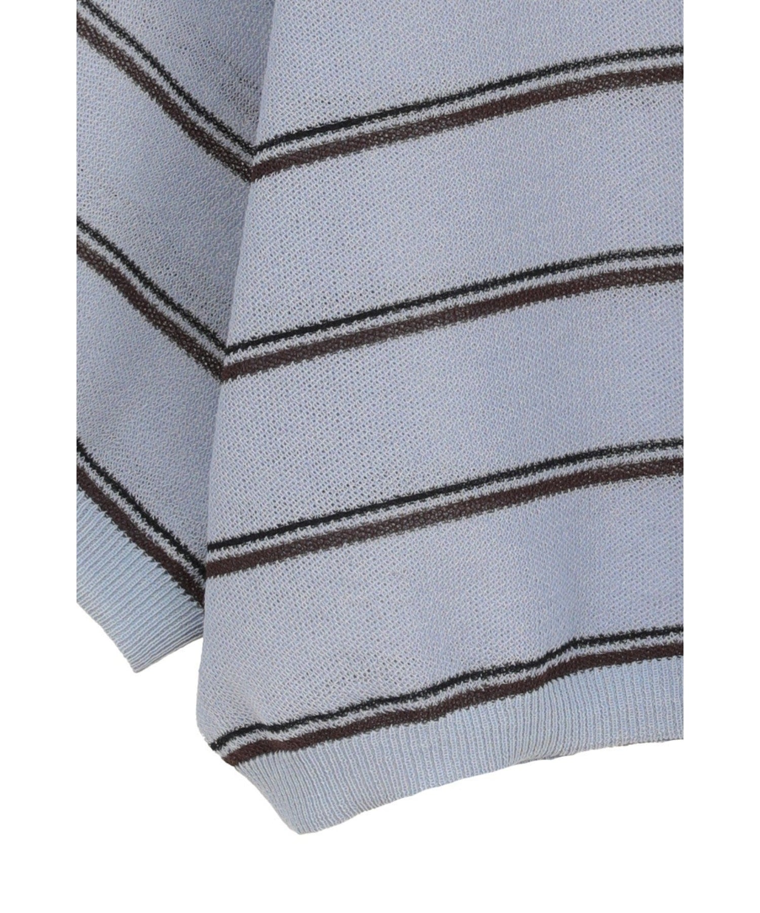 SPONGY SHEER POLO KNIT TOPS