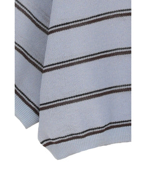 SPONGY SHEER POLO KNIT TOPS