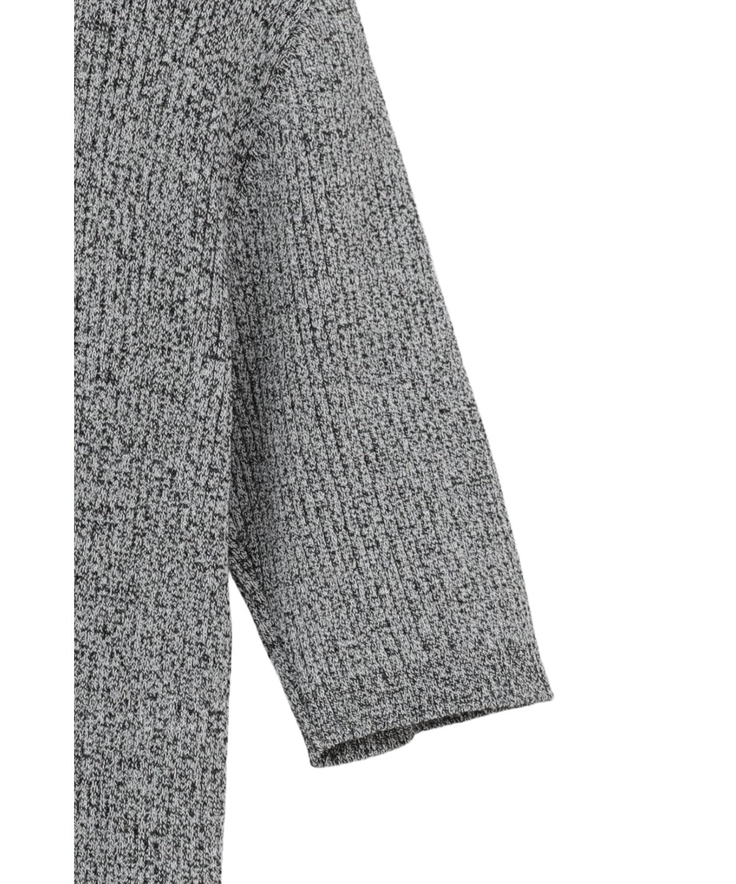 H/N HALF SLEEVE RIB KNIT TOPS