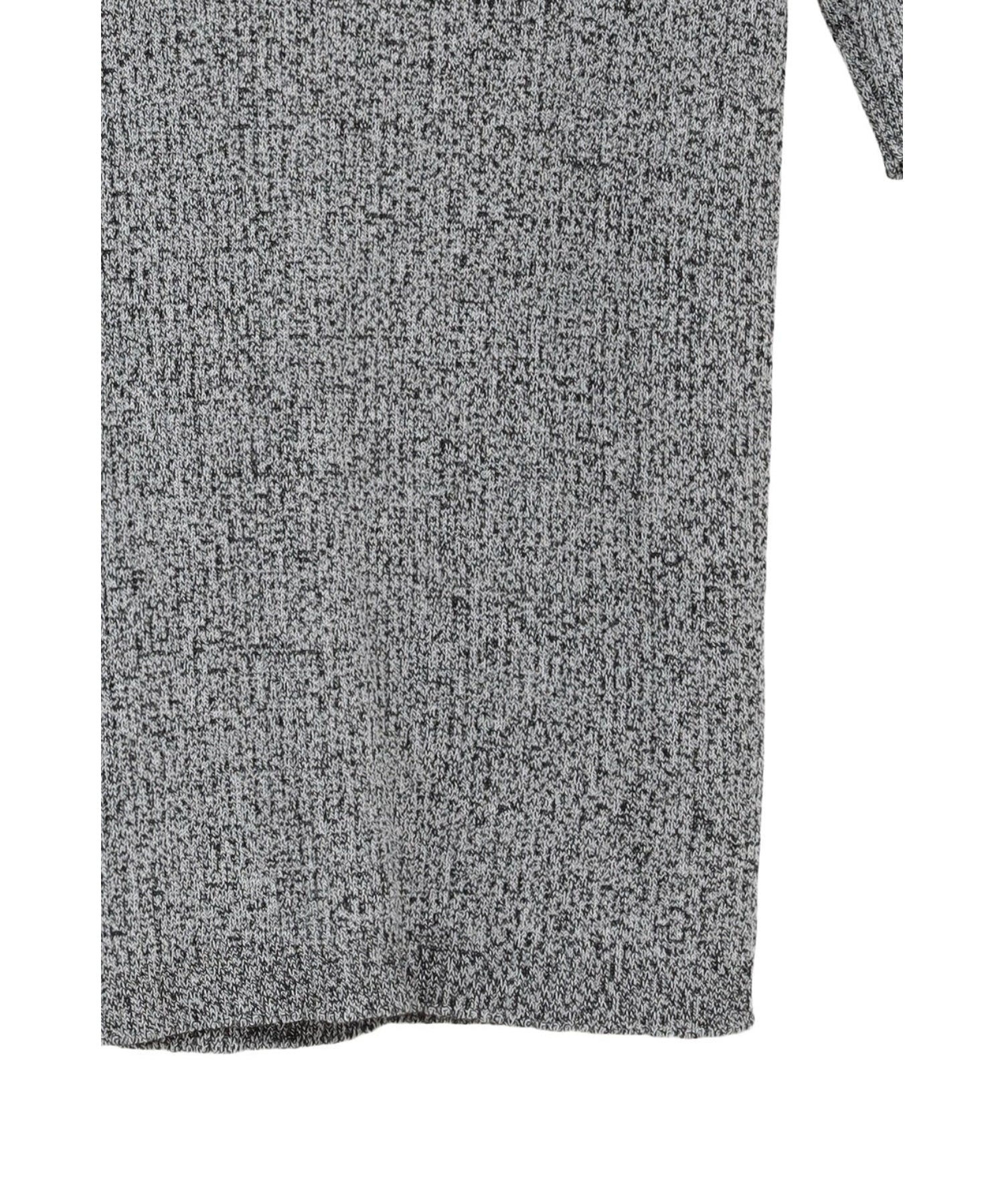 H/N HALF SLEEVE RIB KNIT TOPS