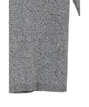 H/N HALF SLEEVE RIB KNIT TOPS