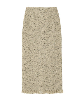MIX MESH GATHER SKIRT