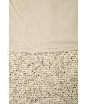 MIX MESH GATHER SKIRT