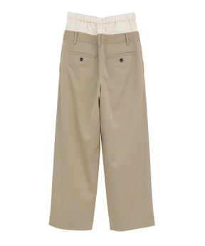 W WAIST WIDE SLACKS