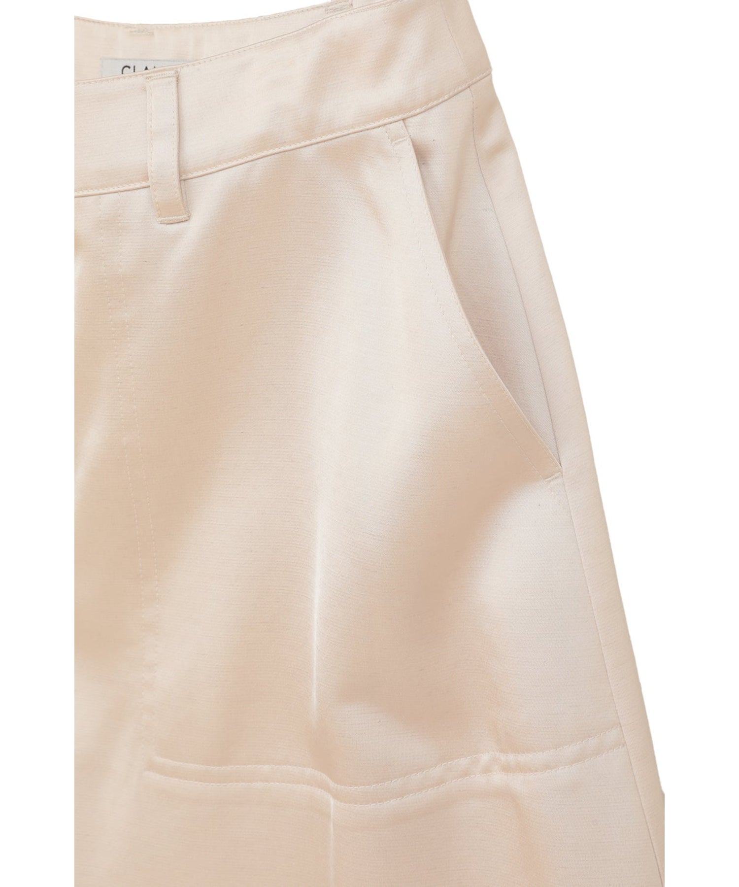 2WAY ADJUST SATIN HALF PANTS
