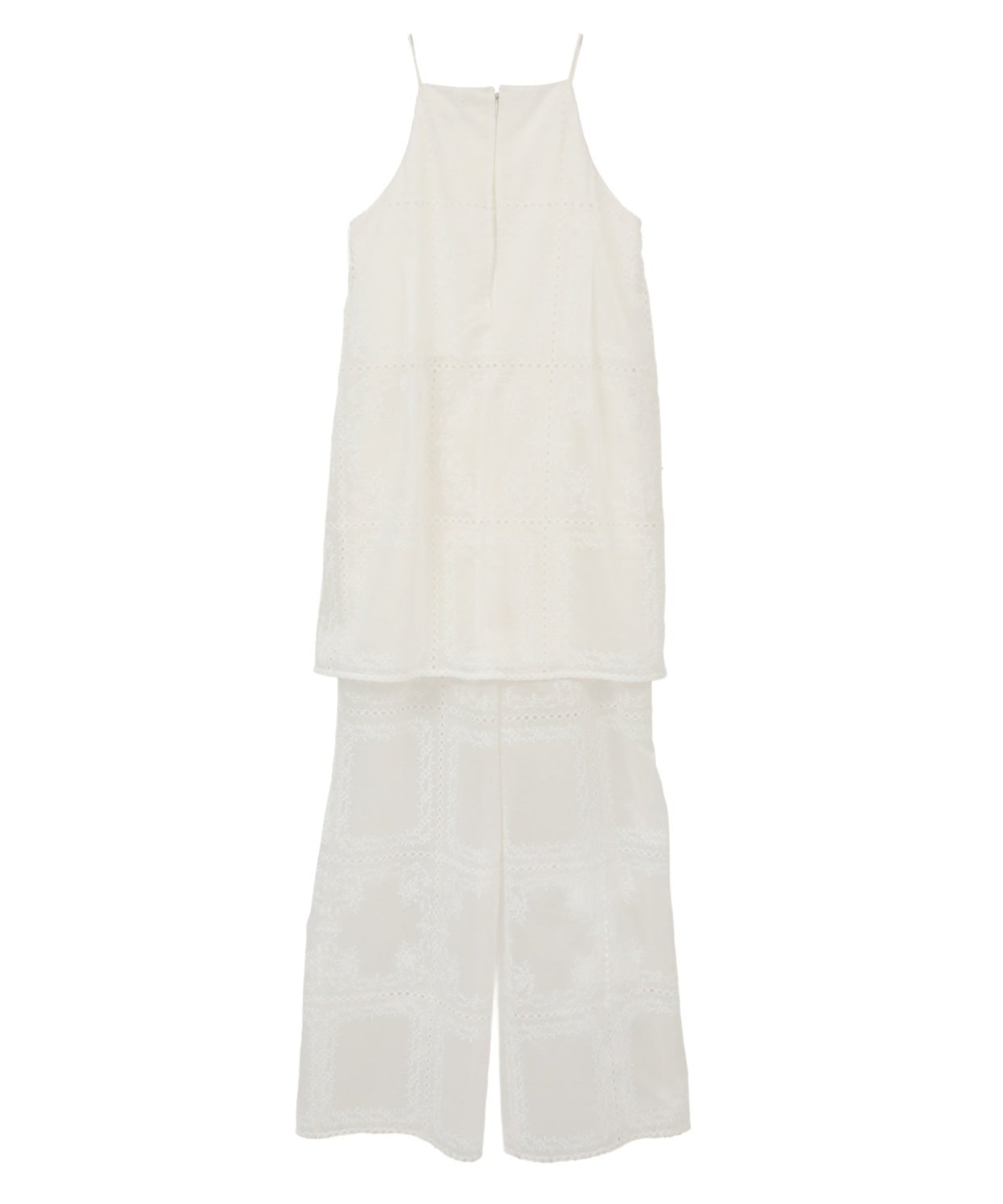 EMBROIDERY LACE CAMI ALL IN ONE