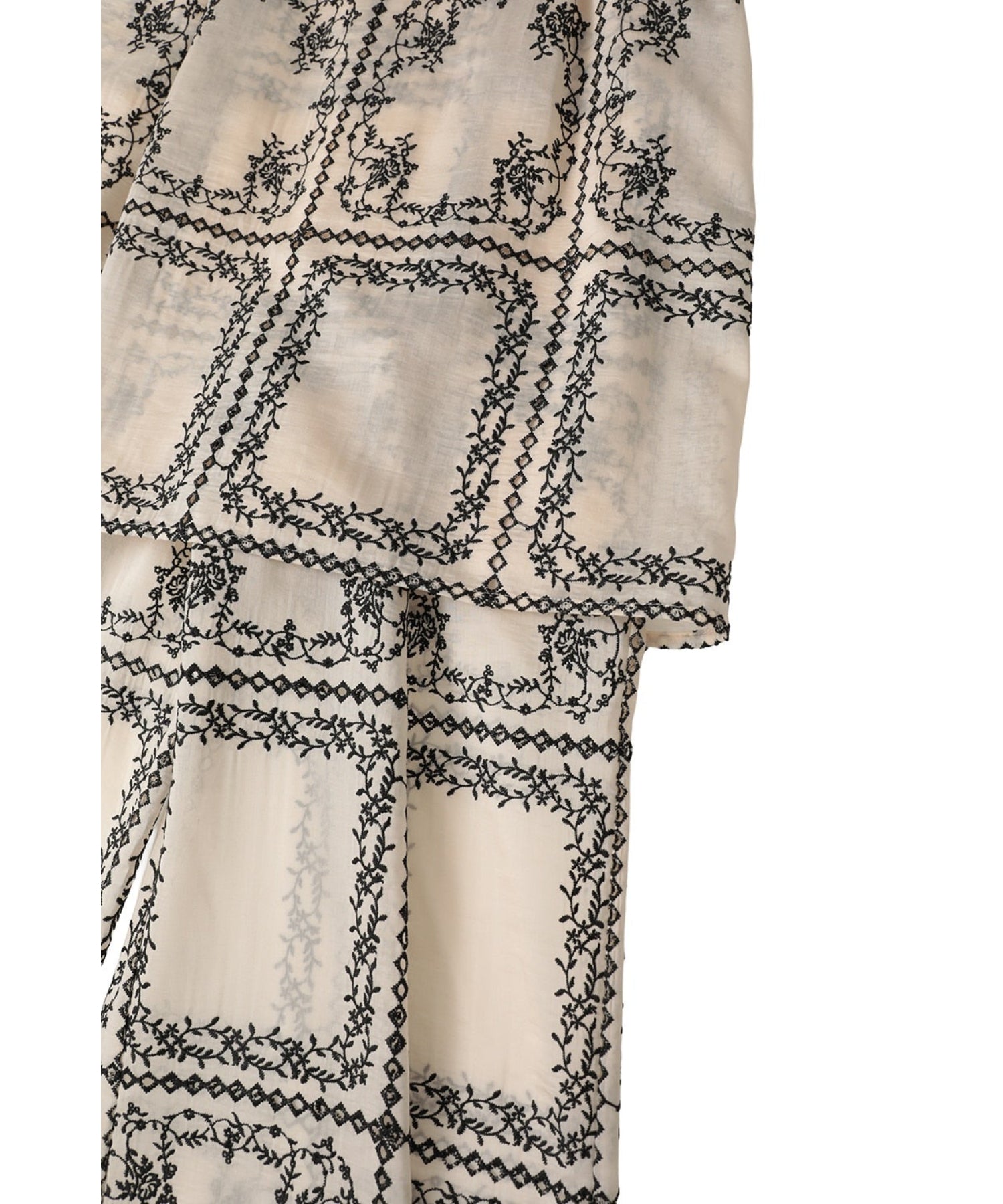EMBROIDERY LACE CAMI ALL IN ONE