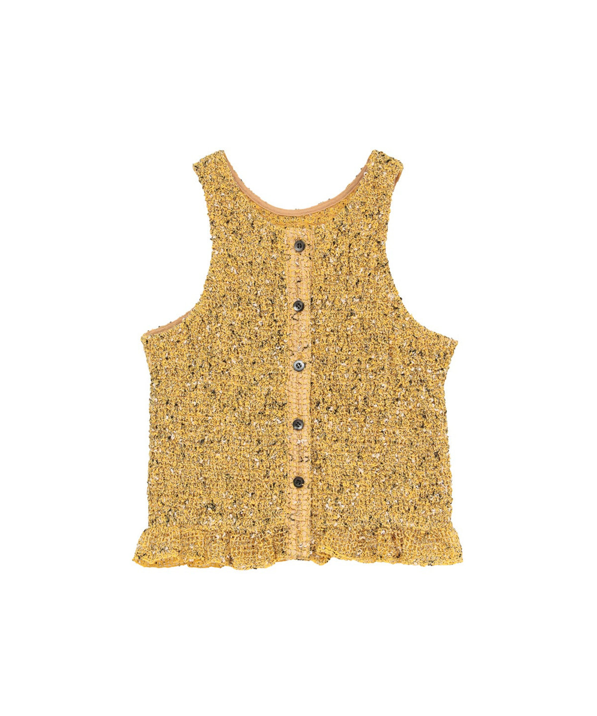 W FACE MIX MESH GATHER N/S TOPS