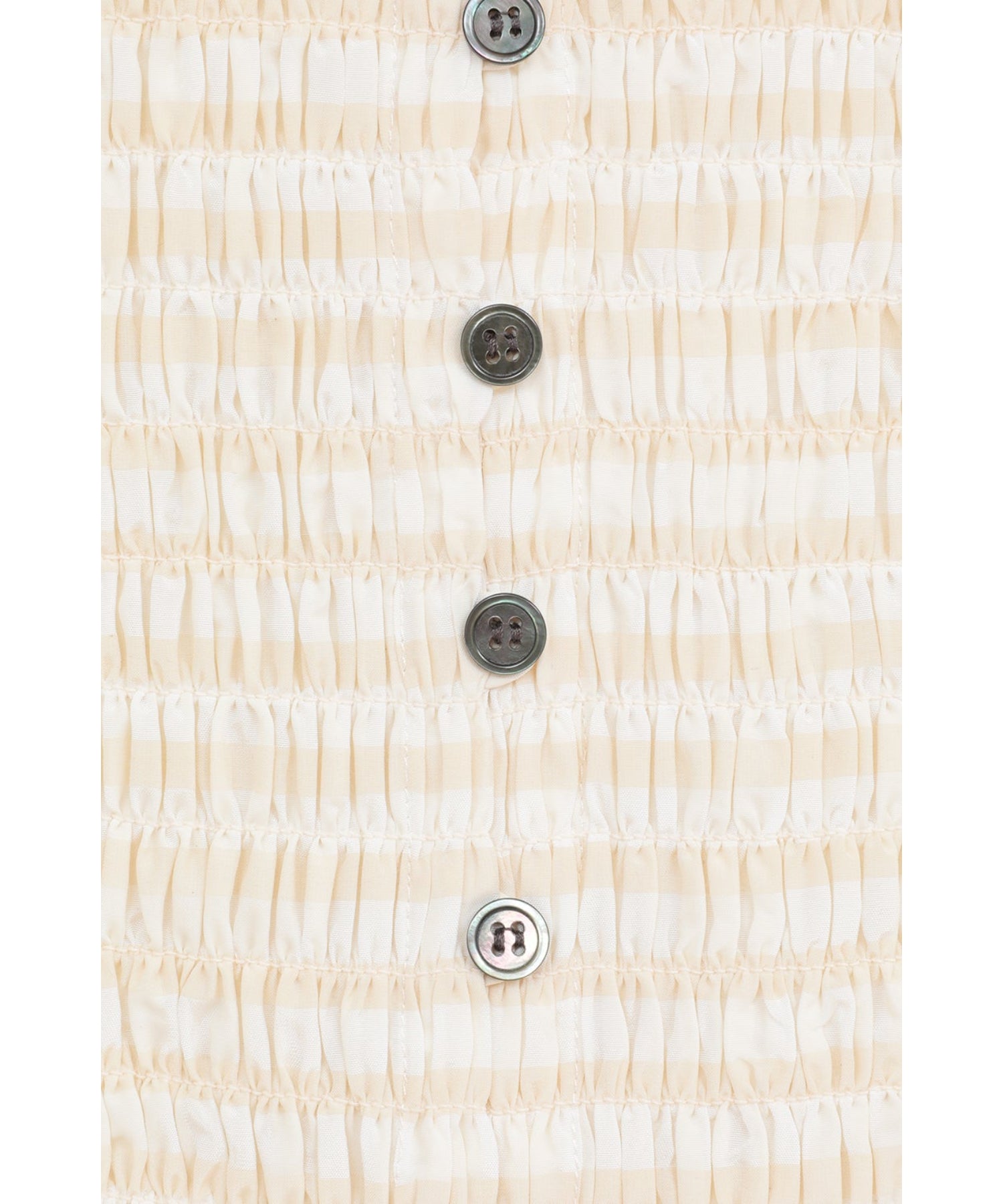 SHIRRING HALF SLEEVE BLOUSE - CLANE (クラネ) - tops (トップス