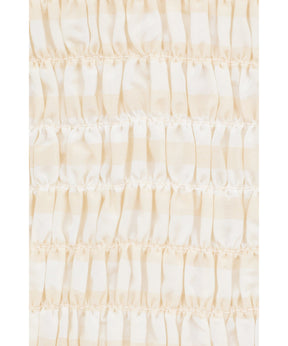 SHIRRING HALF SLEEVE BLOUSE