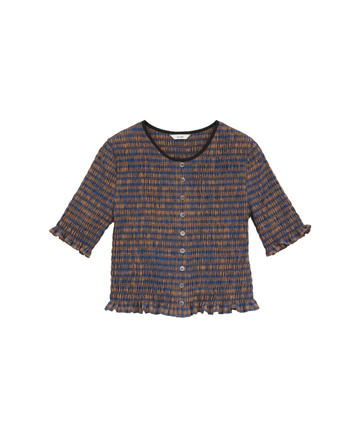 SHIRRING HALF SLEEVE BLOUSE