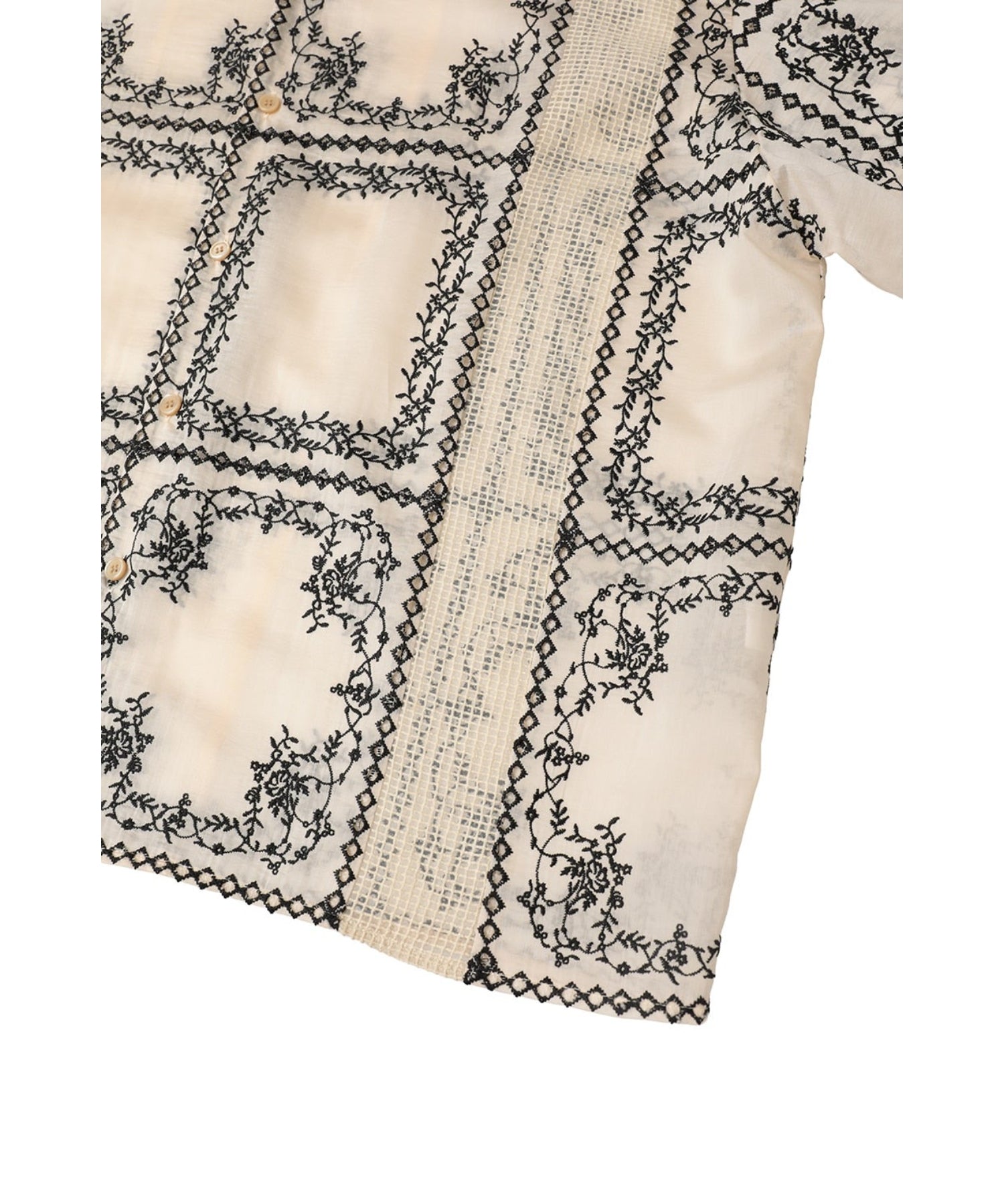 EMBROIDERY LACE BOX SHIRTS