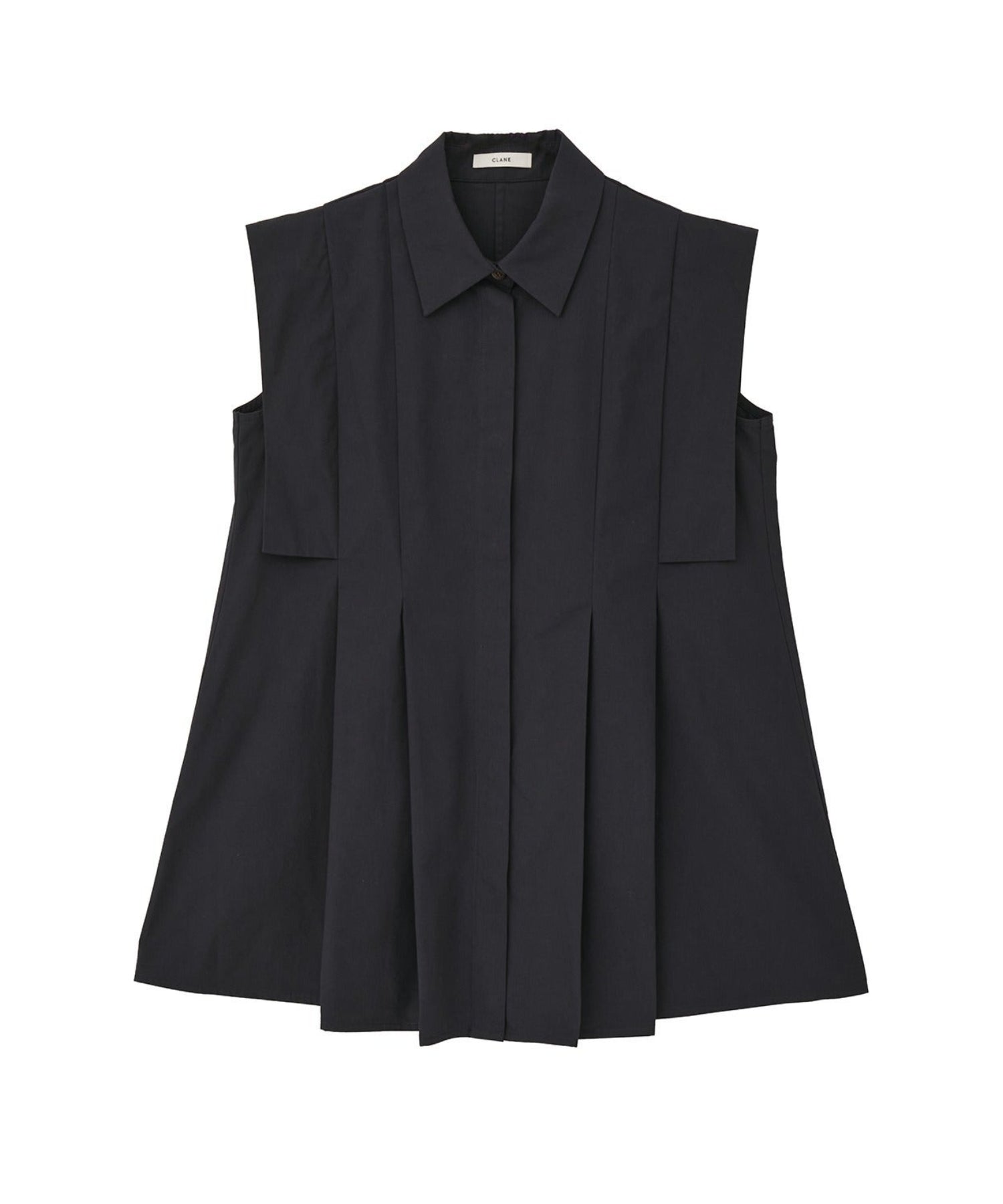 PANELL PLEAT SQUARE SLEEVE SHIRTS - CLANE (クラネ) - tops
