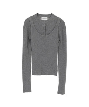 BUTTON CARDIGAN TANK SET