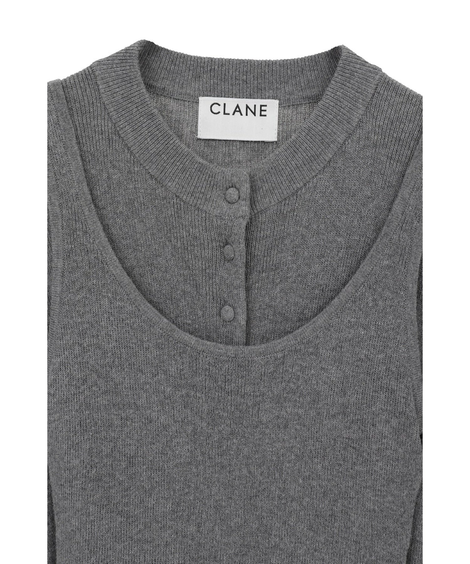 BUTTON CARDIGAN TANK SET