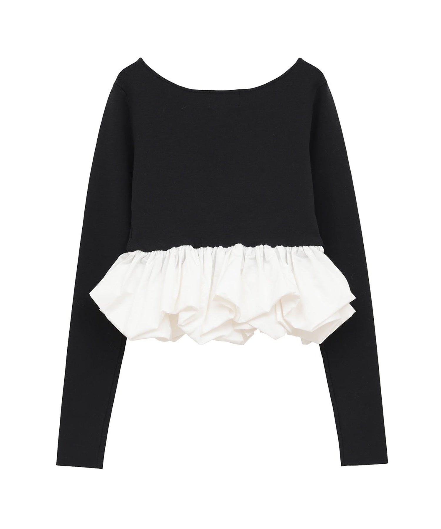 W BALLOON SHORT KNIT TOPS
