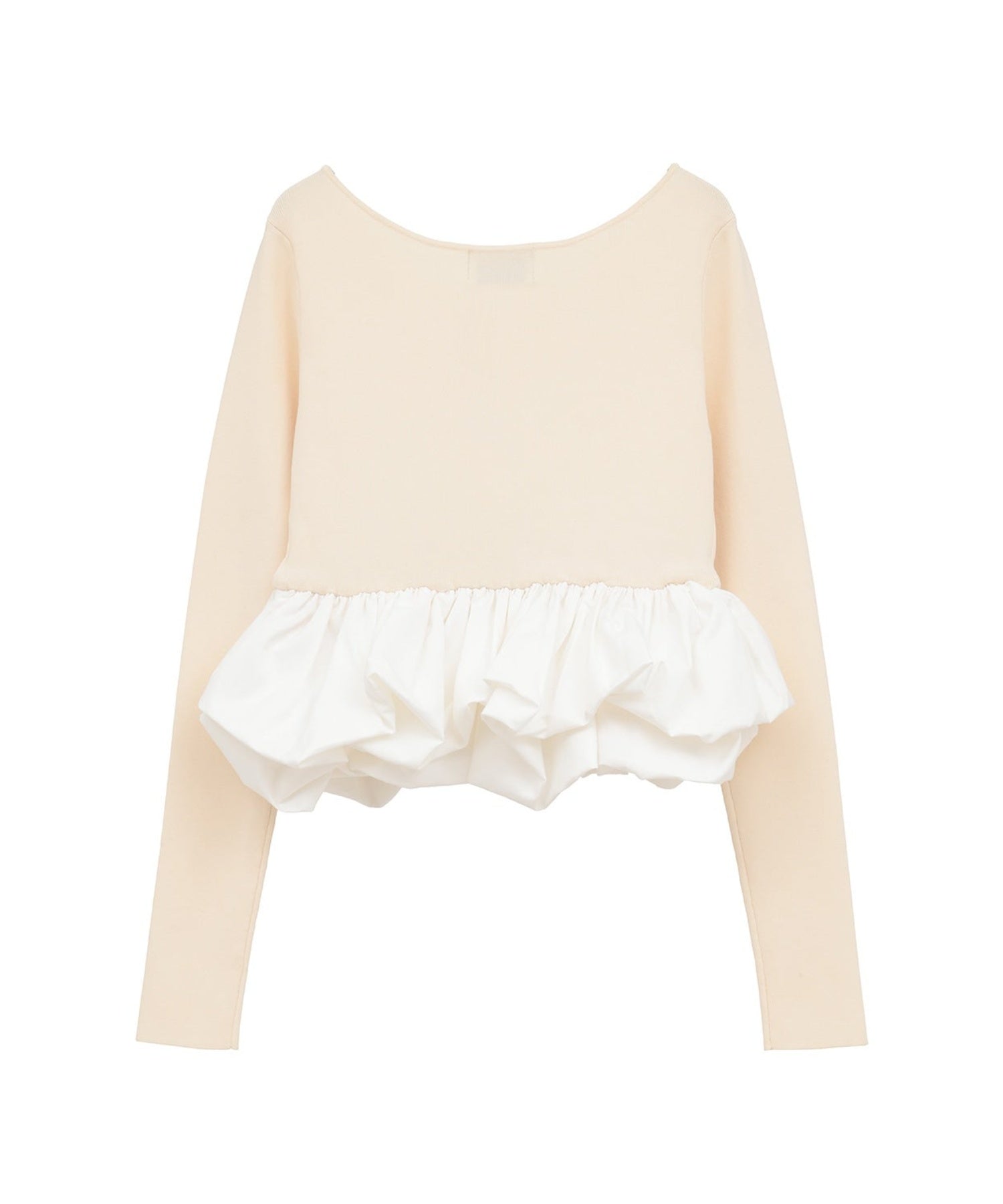 W BALLOON SHORT KNIT TOPS