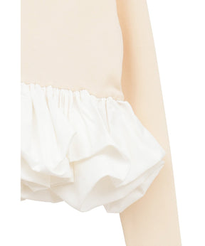 W BALLOON SHORT KNIT TOPS