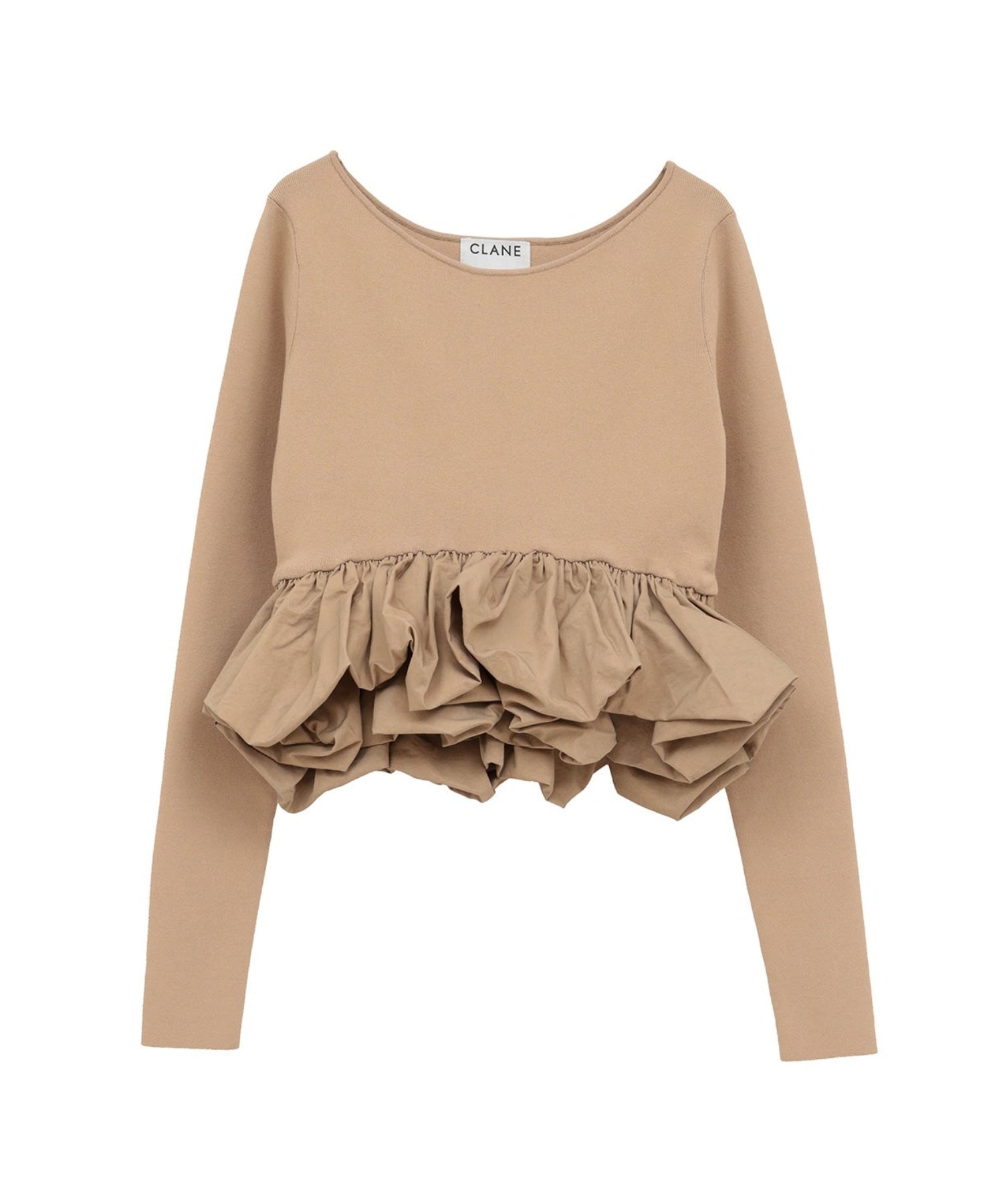 W BALLOON SHORT KNIT TOPS