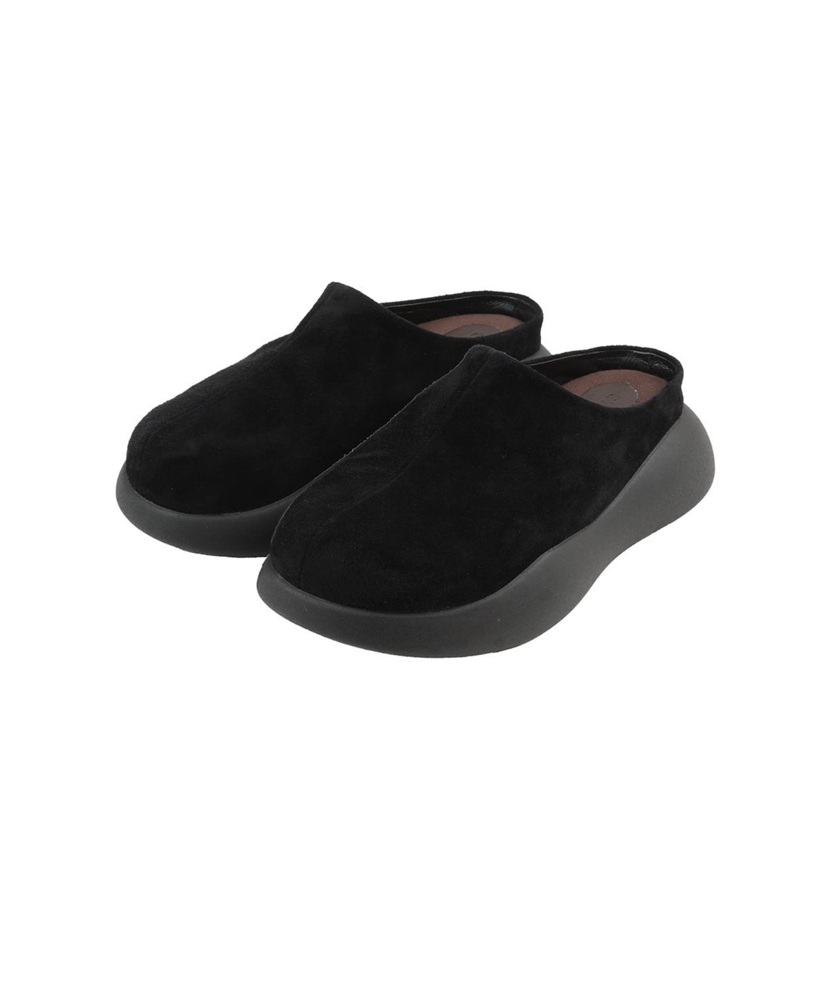 SUEDE PUFF SLIPONS