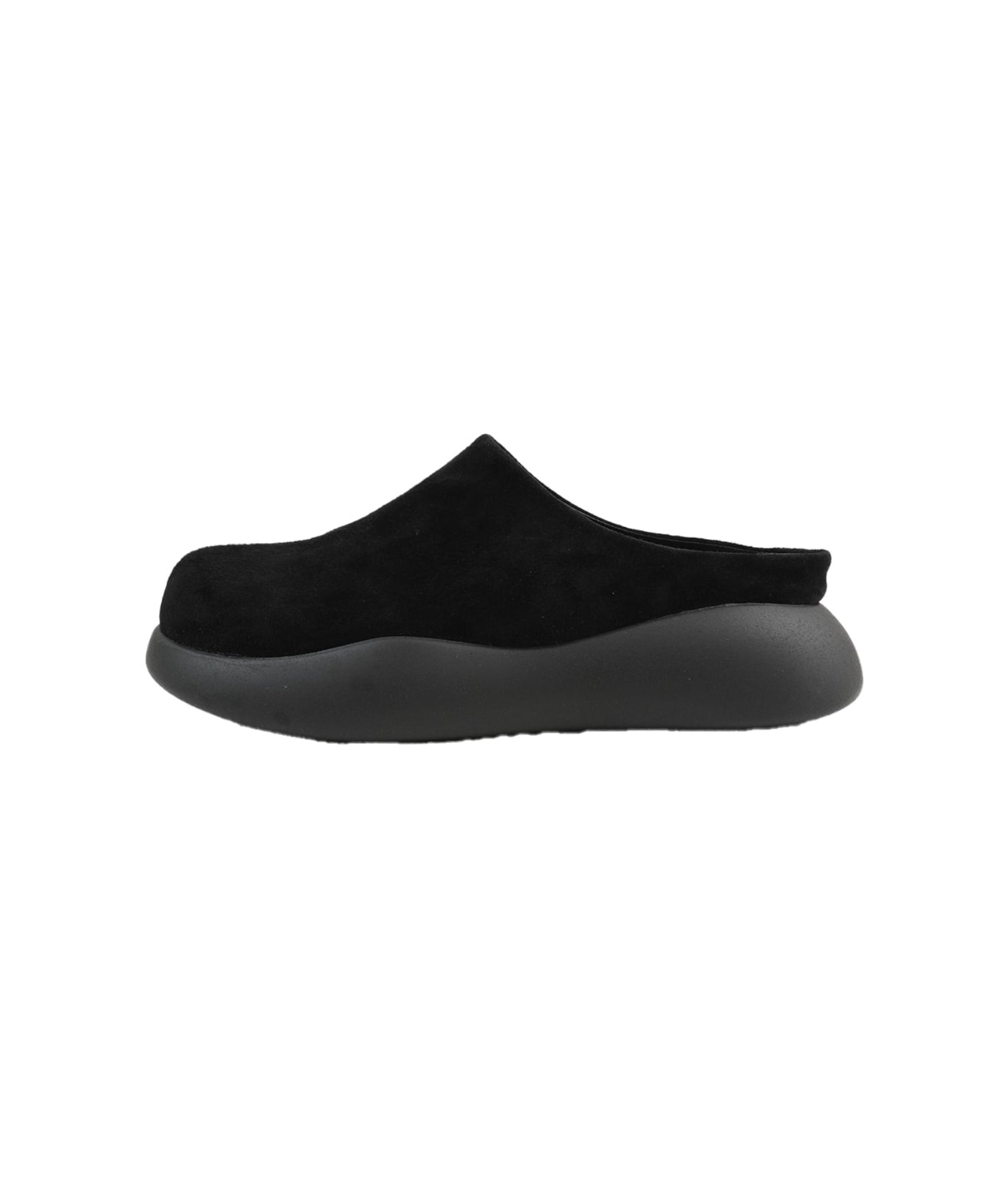 SUEDE PUFF SLIPONS