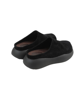 SUEDE PUFF SLIPONS