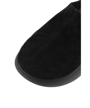 SUEDE PUFF SLIPONS