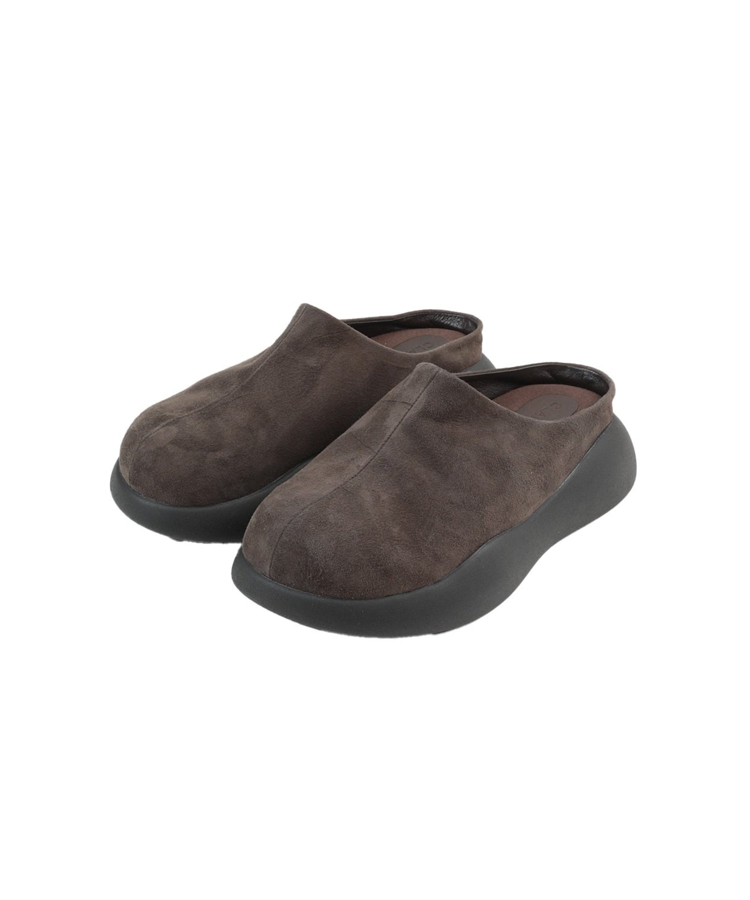 SUEDE PUFF SLIPONS