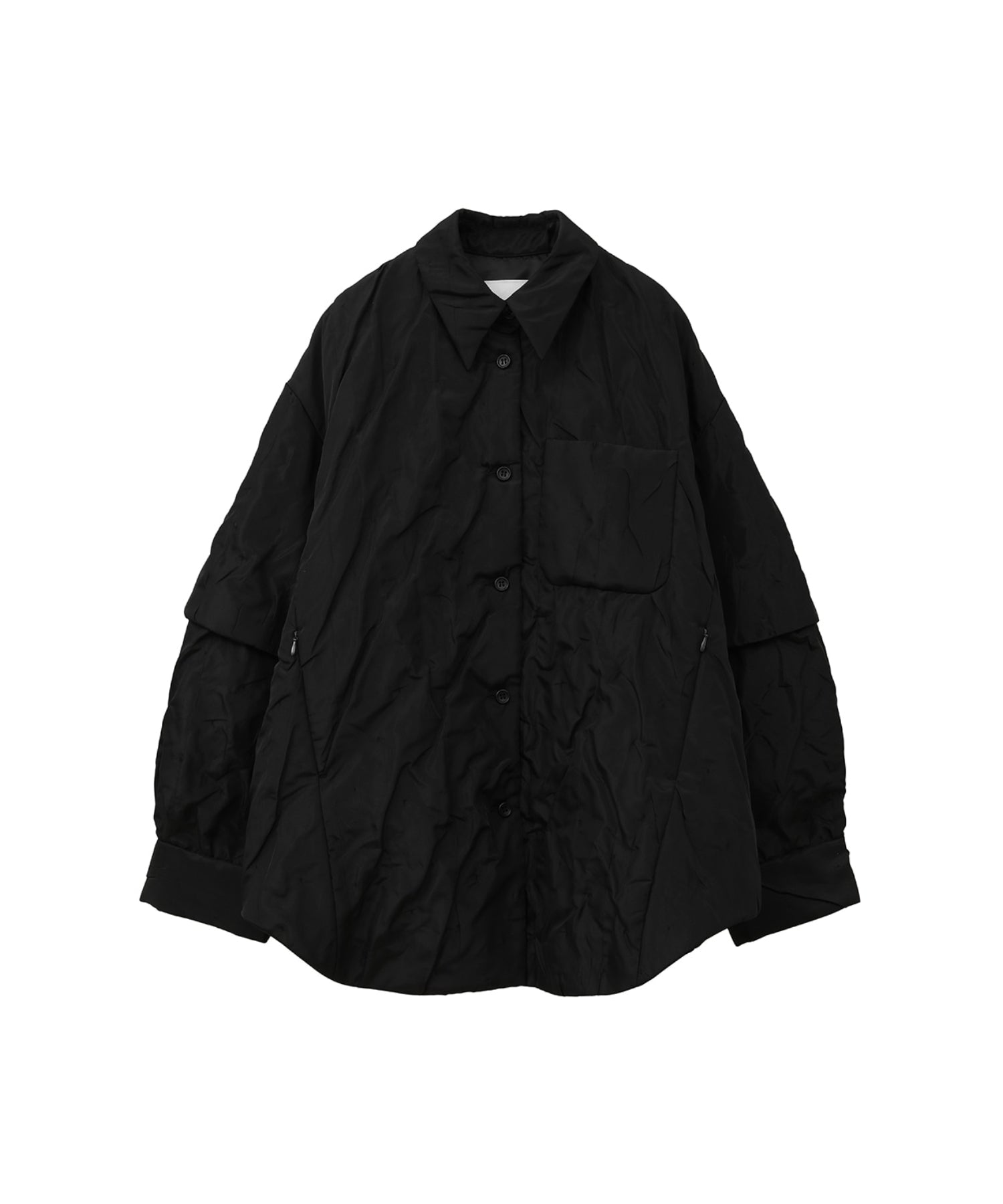 PADDED CRUMPLY SHIRT JACKET