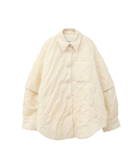 PADDED CRUMPLY SHIRT JACKET