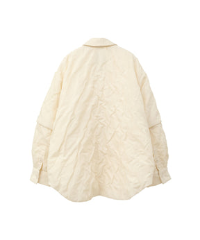 PADDED CRUMPLY SHIRT JACKET