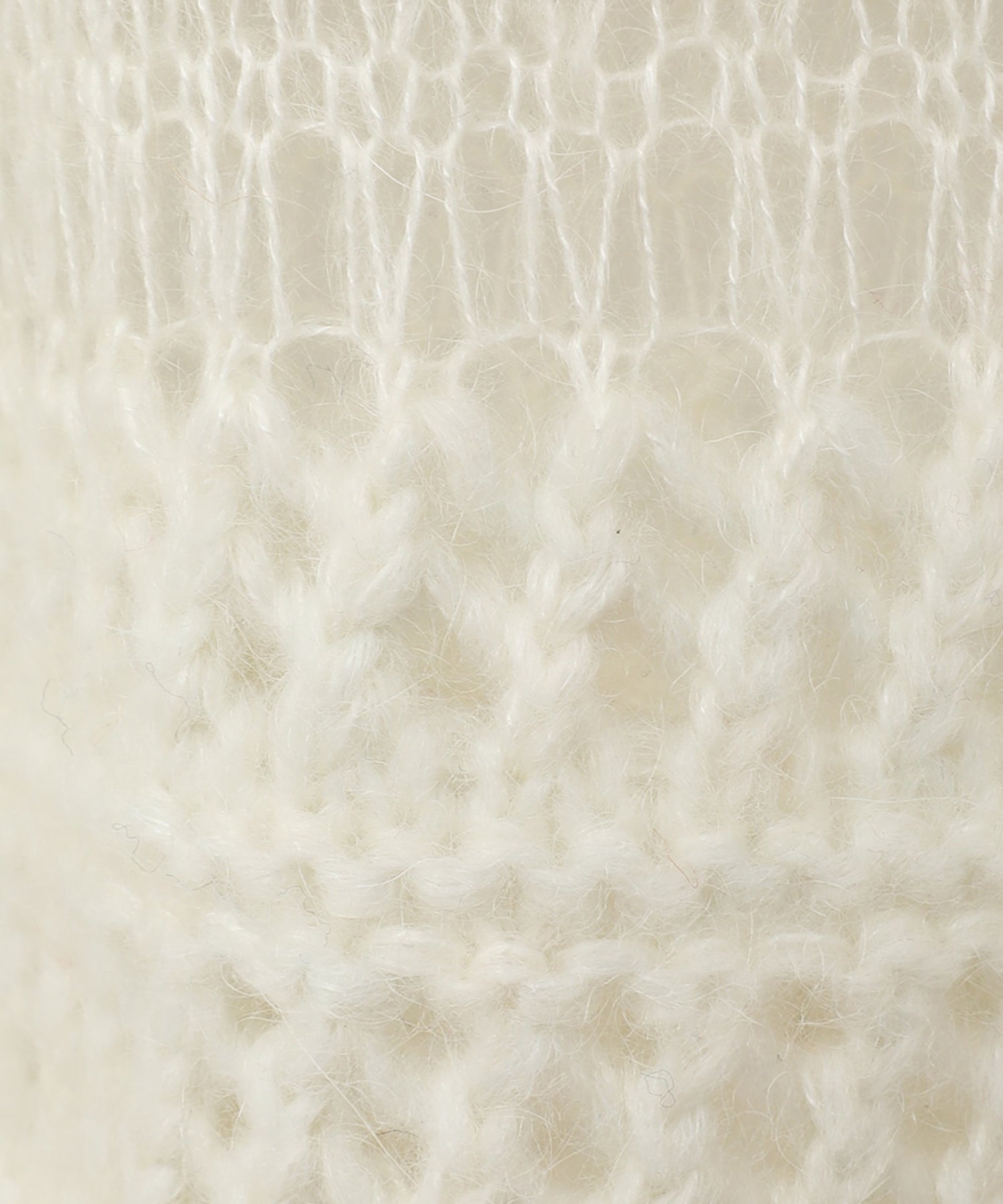 SHEER BORDER MOHAIR KNIT