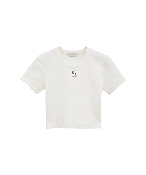 LOGO CROPPED TIGHT TEE