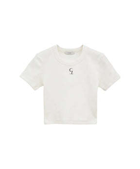 LOGO CROPPED TIGHT TEE
