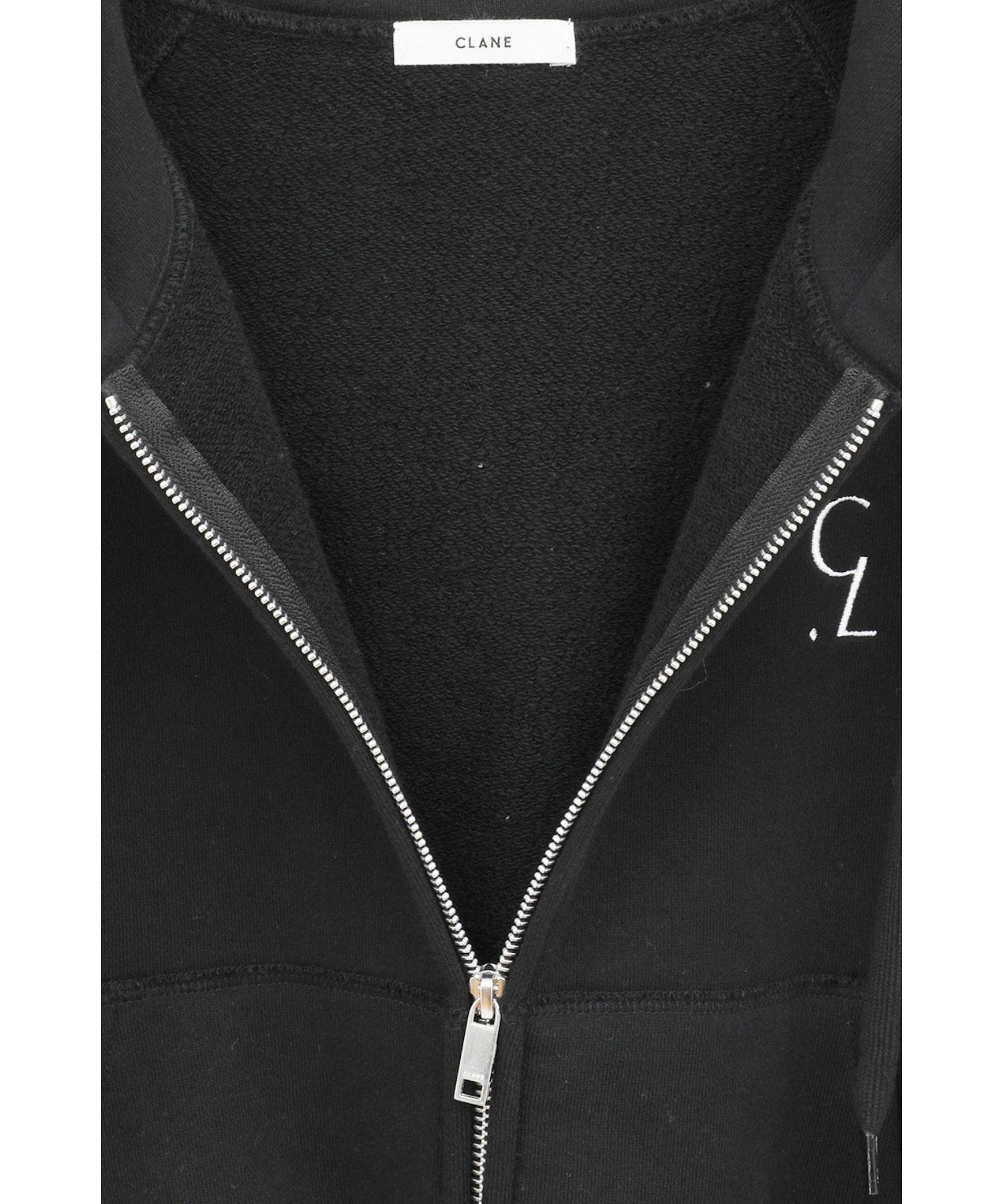 LOGO COMPACT ZIP UP HOODIE - CLANE (クラネ) - tops (トップス