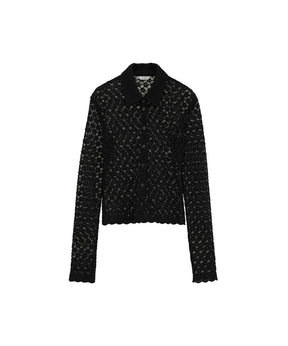3D FLOWER LACE SHIRT