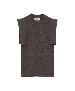 SQUARE SLEEVE KNIT TOPS