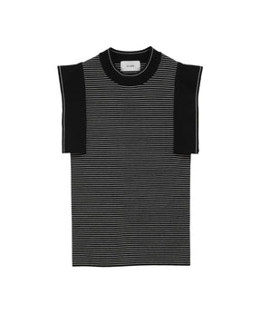 SQUARE SLEEVE KNIT TOPS